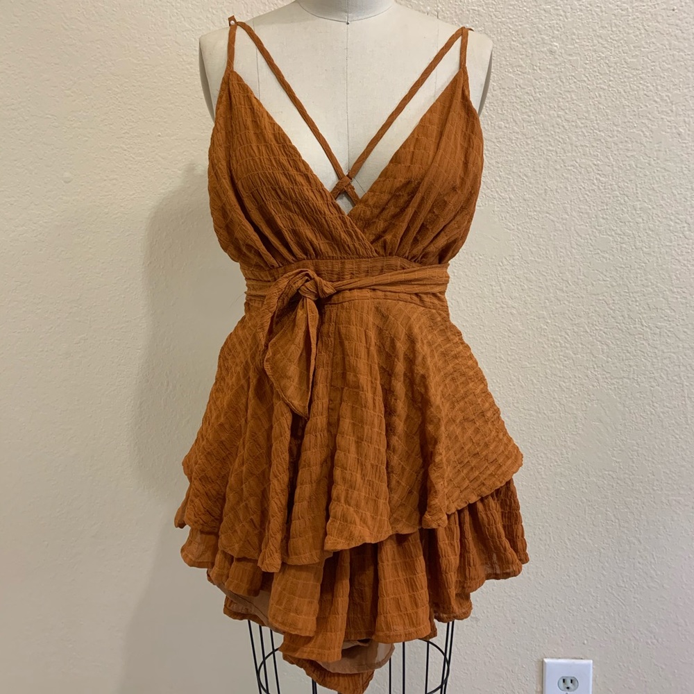 Burnt Orange Romper